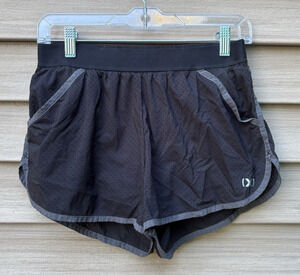 2(X)IST Womens Sz S Elastic Waist Black Shorts Running Workout Athletic Sporty